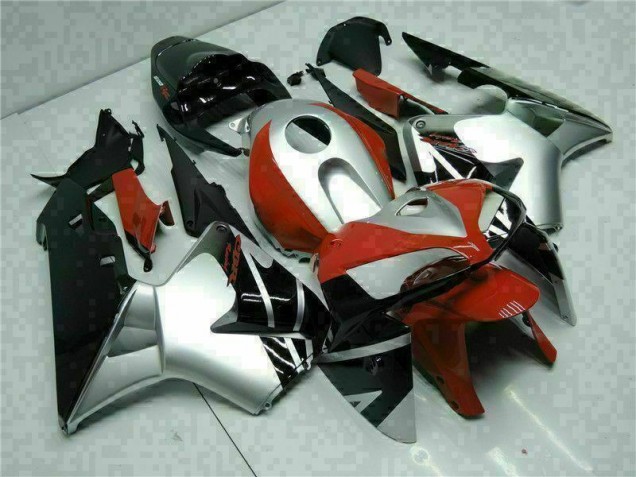 2005-2006 Black Silver Red Honda CBR600RR Motorcycle Fairings 2005-2006 Black Silver Red Honda CBR600RR Motorcycle Fairings