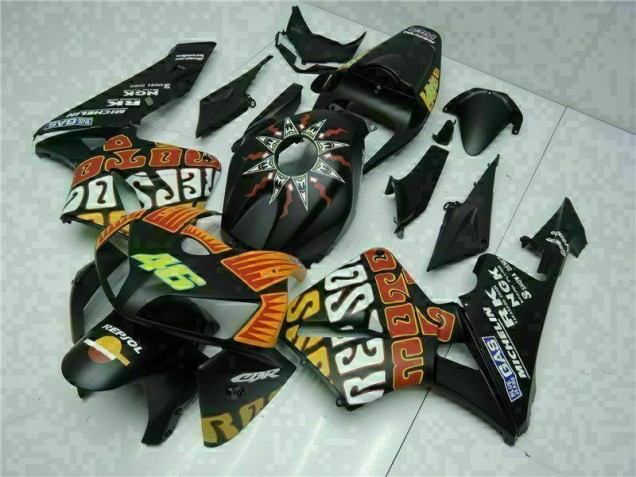 2005-2006 Black Honda CBR600RR Bike Fairings & Bodywork 2005-2006 Black Honda CBR600RR Bike Fairings & Bodywork