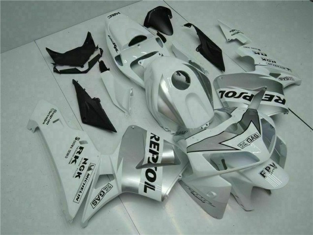 2005-2006 White Repsol Honda CBR600RR Bike Fairings & Bodywork 2005-2006 White Repsol Honda CBR600RR Bike Fairings & Bodywork