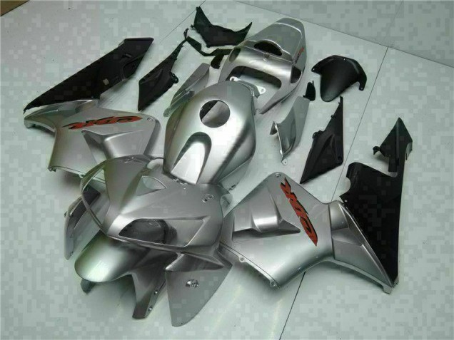 2005-2006 Silver Honda CBR600RR Bike Fairing Kit 2005-2006 Silver Honda CBR600RR Bike Fairing Kit