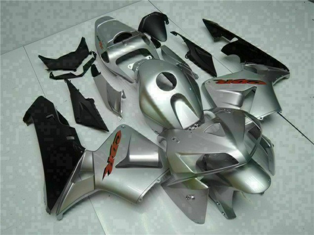 2005-2006 Silver Honda CBR600RR Bike Fairing Kit 2005-2006 Silver Honda CBR600RR Bike Fairing Kit