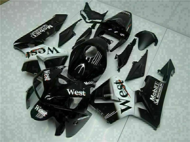 2005-2006 Black West Honda CBR600RR Motorbike Fairing Kits 2005-2006 Black West Honda CBR600RR Motorbike Fairing Kits