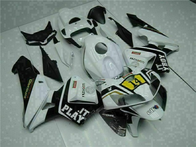 2005-2006 White Playboy 14 Honda CBR600RR Motorcycle Replacement Fairings 2005-2006 White Playboy 14 Honda CBR600RR Motorcycle Replacement Fairings