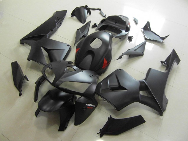 2005-2006 Black Red Honda CBR600RR Replacement Fairings 2005-2006 Black Red Honda CBR600RR Replacement Fairings