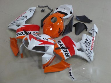 Abs 2005-2006 Orange White Repsol Honda CBR600RR Motorbike Fairings