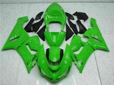 Abs 2005-2006 Green Kawasaki ZX6R Motorcycle Replacement Fairings