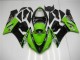 Abs 2005-2006 Green Kawasaki ZX6R Motorcycle Fairings Kit