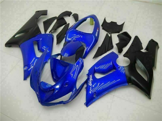 Abs 2005-2006 Blue Kawasaki ZX6R Motorcycle Fairing Kit