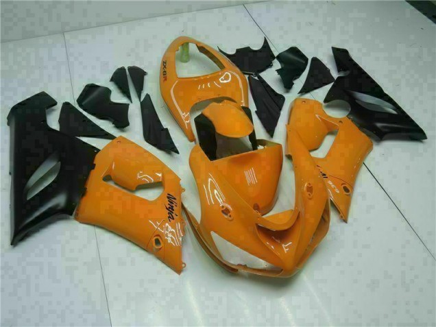 2005-2006 Orange Kawasaki ZX6R Bike Fairing 2005-2006 Orange Kawasaki ZX6R Bike Fairing