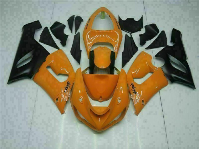 2005-2006 Orange Kawasaki ZX6R Bike Fairing 2005-2006 Orange Kawasaki ZX6R Bike Fairing