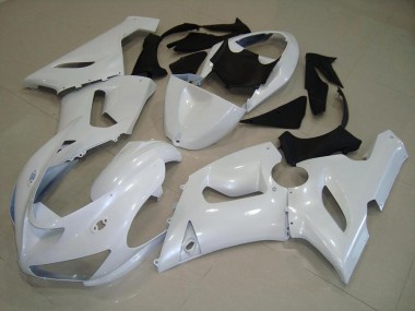 Abs 2005-2006 Dark Pearl White Kawasaki ZX6R Motorbike Fairing