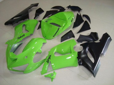 Abs 2005-2006 Lime Green Kawasaki ZX6R Bike Fairings