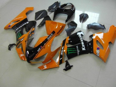 Abs 2005-2006 Orange Monster Kawasaki ZX6R Bike Fairing