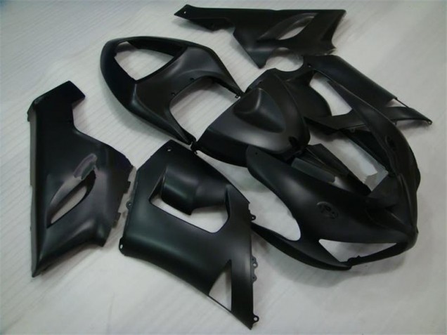 2005-2006 Matte Black Kawasaki ZX6R Bike Fairing