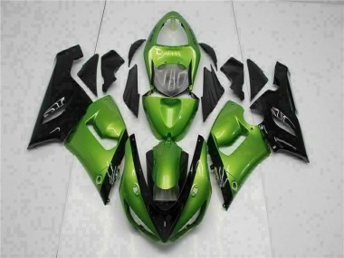 Abs 2005-2006 Green Kawasaki ZX6R Motorcycle Bodywork