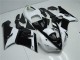 2005-2006 Black White Kawasaki ZX6R Moto Fairings 2005-2006 Black White Kawasaki ZX6R Moto Fairings