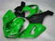 2005-2006 Green Matte Black Kawasaki ZX6R Motorcycle Fairing