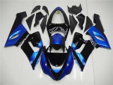 Abs 2005-2006 Blue Black Kawasaki ZX6R Motorcycle Fairing Kits