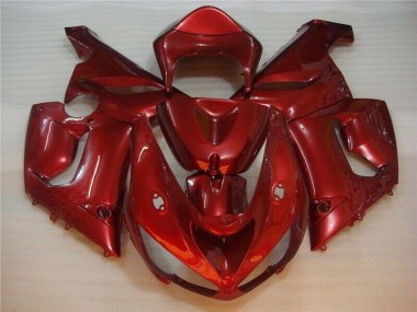 Abs 2005-2006 Red Kawasaki ZX6R Bike Fairing