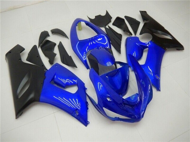 2005-2006 Blue Kawasaki ZX6R Bike Fairings 2005-2006 Blue Kawasaki ZX6R Bike Fairings