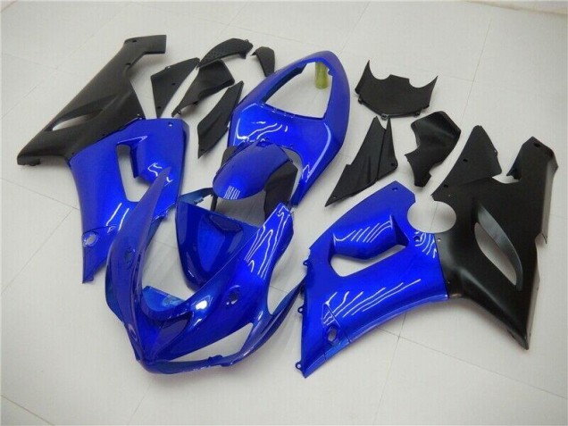 2005-2006 Blue Kawasaki ZX6R Bike Fairings 2005-2006 Blue Kawasaki ZX6R Bike Fairings