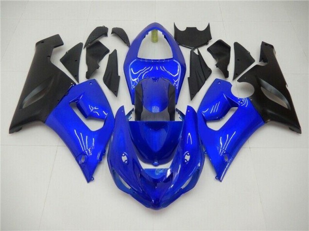 2005-2006 Blue Kawasaki ZX6R Bike Fairings 2005-2006 Blue Kawasaki ZX6R Bike Fairings