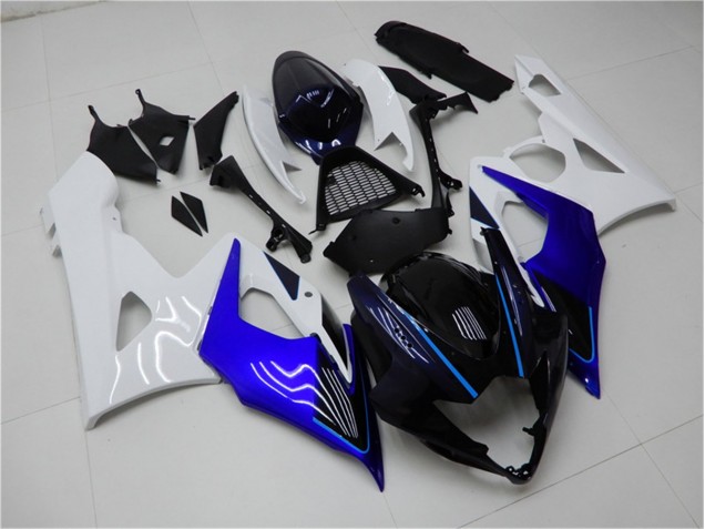 2005-2006 Blue White Suzuki GSXR 1000 Motorcycle Fairing Kits