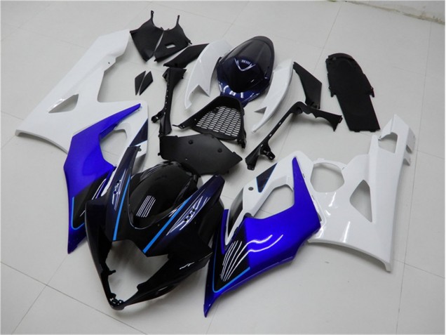 2005-2006 Blue White Suzuki GSXR 1000 Motorcycle Fairing Kits
