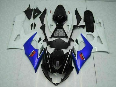 2005-2006 Blue White Suzuki GSXR 1000 Motorcycle Bodywork