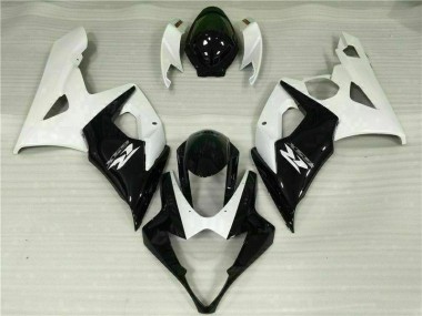 2005-2006 White Black Suzuki GSXR 1000 Moto Fairings