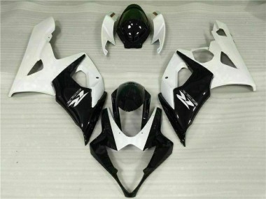 Abs 2005-2006 White Black Suzuki GSXR 1000 Moto Fairings