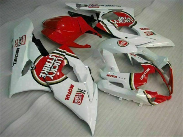 2005-2006 Red White Suzuki GSXR 1000 Motorcycle Replacement Fairings