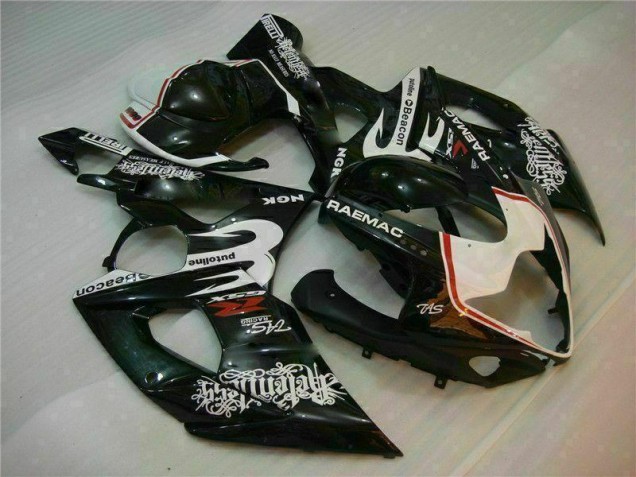 2005-2006 White Black Suzuki GSXR 1000 Motorcycle Fairings Kit 2005-2006 White Black Suzuki GSXR 1000 Motorcycle Fairings Kit