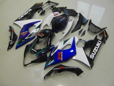 2005-2006 Blue White Suzuki GSXR 1000 Motorcycle Fairings Kit