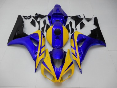 Abs 2006-2007 Yellow Blue Honda CBR1000RR Replacement Motorcycle Fairings