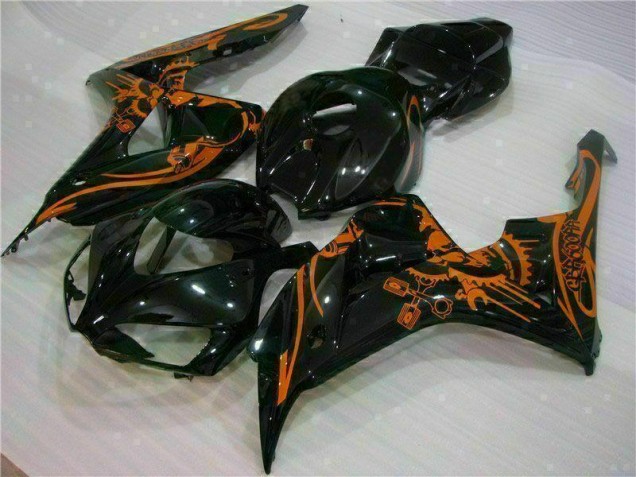 2006-2007 Brown Black Honda CBR1000RR Motorbike Fairing Kits