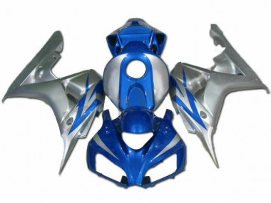 Abs 2006-2007 Blue Silver Honda CBR1000RR Motorcycle Fairings Kits