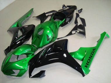 Abs 2006-2007 Black Green Honda CBR1000RR Motorcycle Fairing Kits