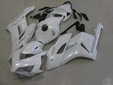 Abs 2006-2007 White with Silver Decals Honda CBR1000RR Bike Fairings