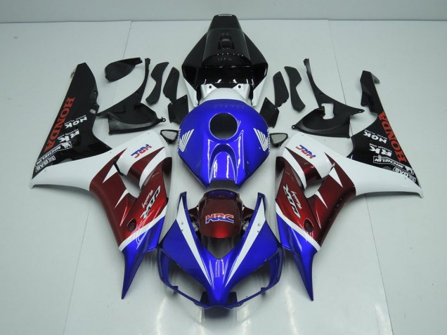 Abs 2006-2007 Burgandy and Blue Honda CBR1000RR Bike Fairing