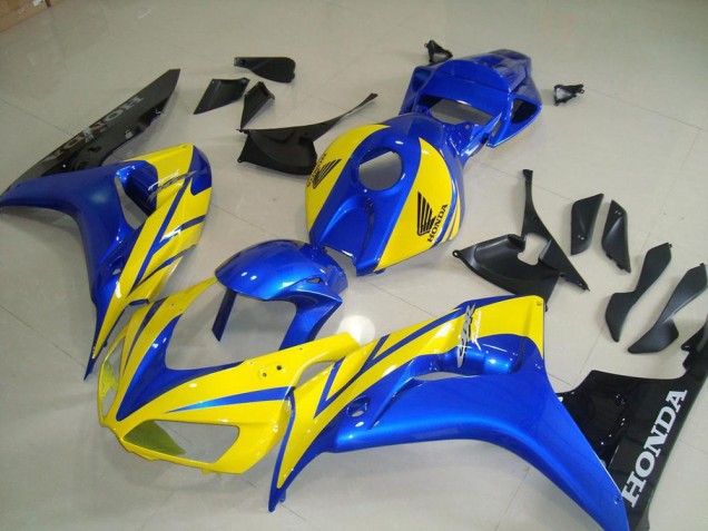 Abs 2006-2007 Yellow Blue Black Honda CBR1000RR Moto Fairings
