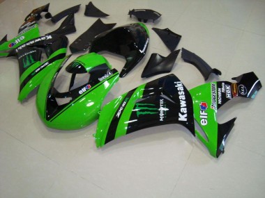 Abs 2006-2007 Green Monster Race Kawasaki ZX10R Motorcycle Fairings Kit