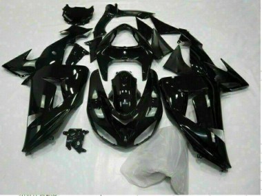 Abs 2006-2007 Glossy Black Kawasaki ZX10R Motorcycle Replacement Fairings