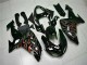2006-2007 Black Red Flame Kawasaki ZX10R Motorcyle Fairings 2006-2007 Black Red Flame Kawasaki ZX10R Motorcyle Fairings