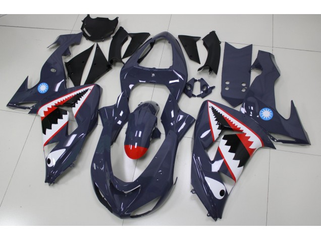 2006-2007 Grey Shark Kawasaki ZX10R Replacement Fairings 2006-2007 Grey Shark Kawasaki ZX10R Replacement Fairings