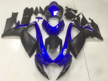 2006-2007 Black Blue Suzuki GSXR 600/750 Motorbike Fairing Kits & Bodywork