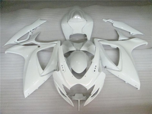 Abs 2006-2007 Pearl White Suzuki GSXR 600/750 Motorbike Fairing