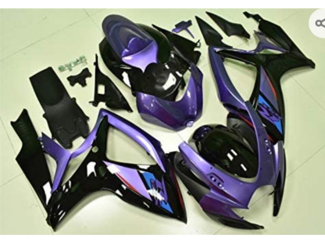 ABS 2006-2007 Purple Black Suzuki GSXR 600/750 K6 Motorcycle Fairing Kits & Plastic Bodywork MF1616 ABS 2006-2007 Purple Black Suzuki GSXR 600/750 K6 Motorcycle Fairing Kits & Plastic Bodywork MF1616