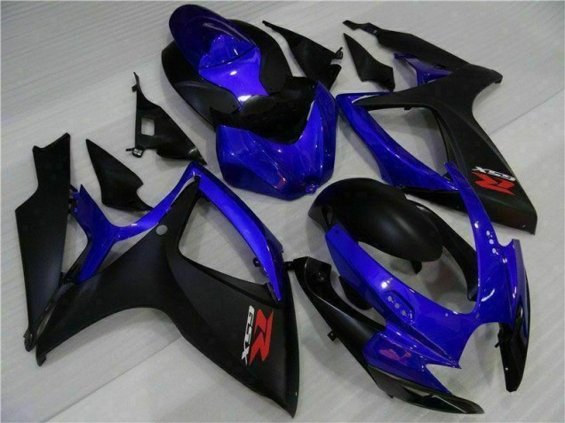 2006-2007 Blue Black Suzuki GSXR 600/750 Motorbike Fairing Kits