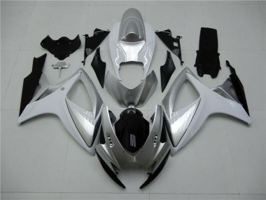 Abs 2006-2007 Silver Suzuki GSXR 600/750 Motorcycle Fairings Kits